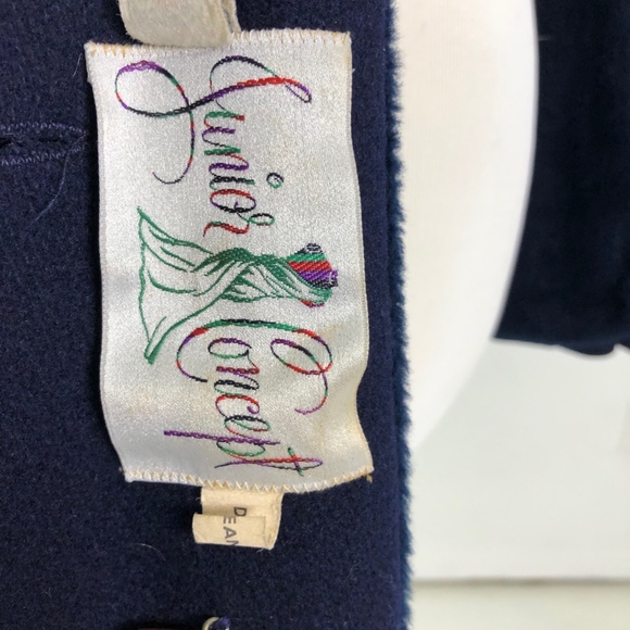 Vintage Wool Navy Pea Coat - XS/SML - Fun Lining - Picture 6 of 8